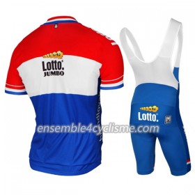 Tenue Maillot + Cuissard à Bretelles 2017 LottoNL-Jumbo Championnats de Pays-Bas